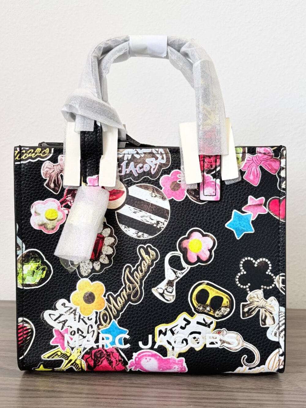 Marc Jacobs Sticker Print Small Satchel Bag - Original Packaging